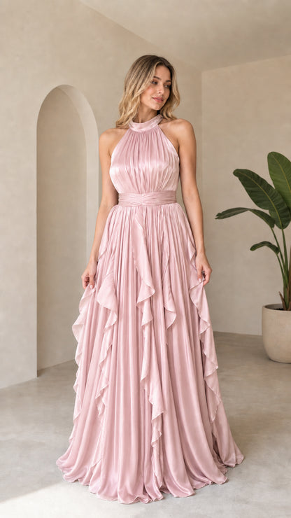 Full length view in pink