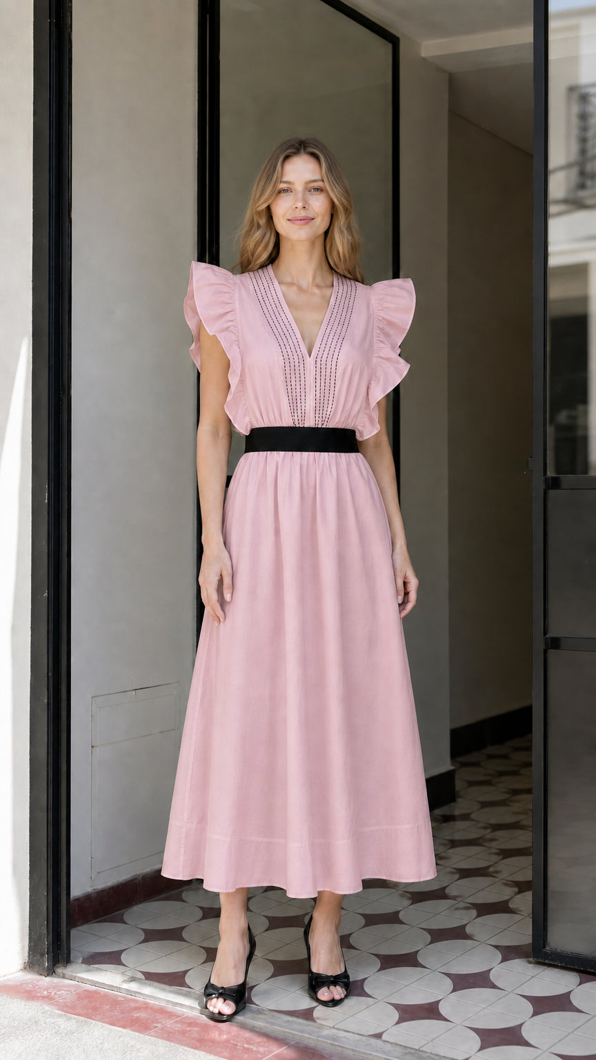Full length view of pink color variant