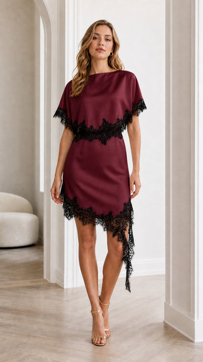 Front view of burgundy color variant