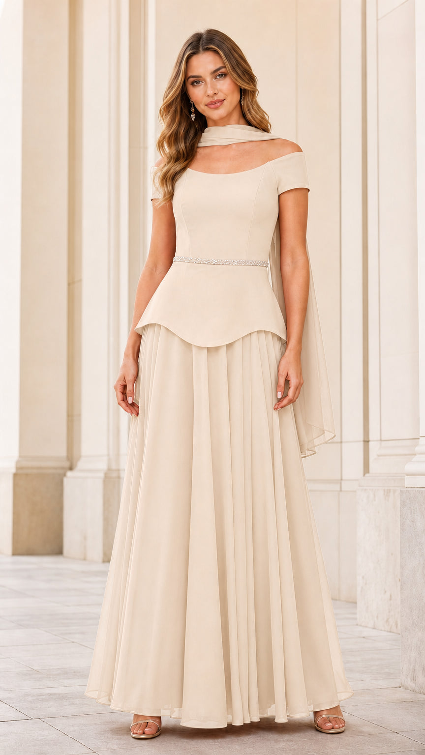 Front view in Champagne color variant